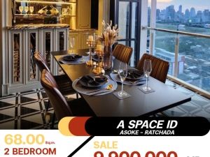 ขายA Space ID Asoke - Ratchada ห้องรีโนเวทใหม่ทั้งห้อง เจ้าของไม่เคยเข้าอยู่