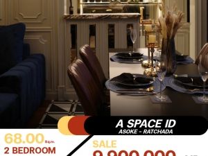 ขายห้องรีโนเวทใหม่ทั้งห้อง เจ้าของไม่เคยเข้าอยู่ คอนโด A Space ID Asoke - Ratchada