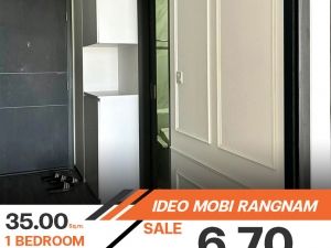 ✨ ขายคอนโด Ideo Mobi Rangnam ✨ ห้องตกแต่งมาให้พร้อมอยู่ เฟอร์นิเจอร์มาพร้อม ตอบโจทย์ไลฟ์สไตล์คนเมือง