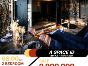 ขายราคาพิเศษ คอนโด A Space ID Asoke - Ratchadaห้องรีโนเวทใหม่ทั้งห้อง เจ้าของไม่เคยเข้าอยู่