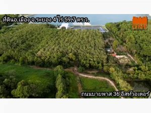  ที่ดินเมืองระยอง 4 ไร่ 59.7ตร.ว. อ่างเก็บน้ำ อีสท์วอเตอร์   .