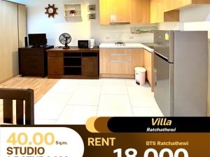 เช่าราคาดีให้ครบเลยCondo Villa Ratchatewi ห้องขนาดกว้างขวาง ขนาด 40 ตร.ม.: PR_aa00000590167