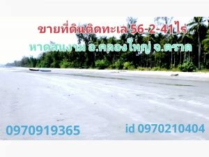 ขาย ที่ดิน ติดทะเล 56 ไร่ 2 งาน 41 ตร.วา ชายหาดสวย อ.คลองใหญ่ จ.ตราด: PR_aa00000592729