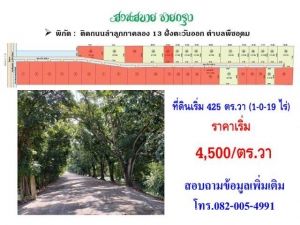 ขายที่ดินติดถนนลำลูกกาคลอง13