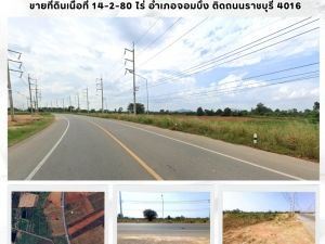 ขายที่ดินเนื้อที่ 14-2-80 ไร่ อำเภอจอมบึง ติดถนนราชบุรี 4016 เหมาะทำโครงการจัดสรร: aa00000600374