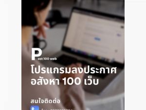 โปรแกรม โพสประกาศ อสังหา 100 เว็บ  .